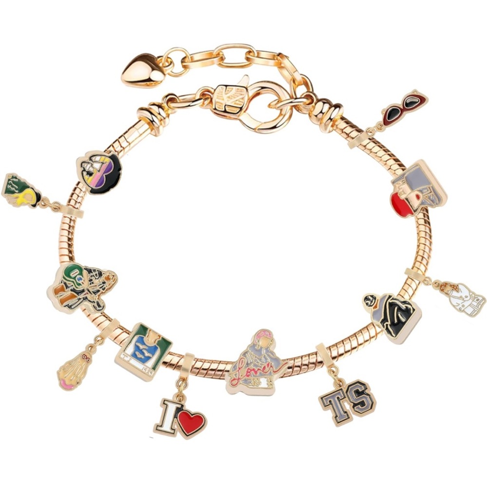 NWT TAYLOR SWIFT Eras Music Album Charm Bracelet perfect for Swiftie - Picture 1 of 6